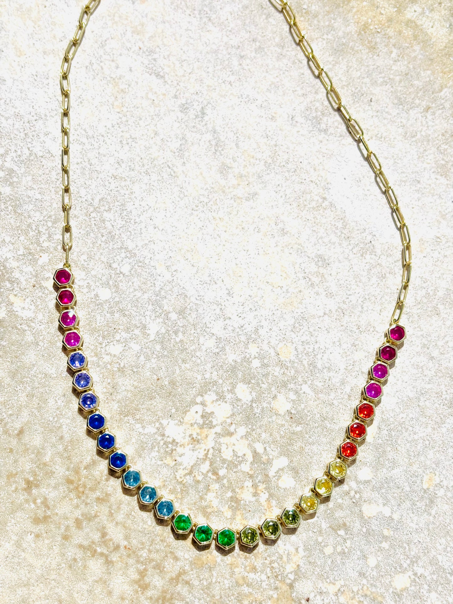 Rainbow Rombo Necklace 🌈
