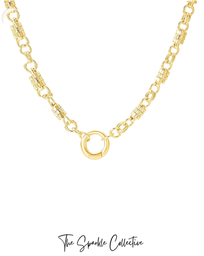 Triple Ring Clasp Necklace