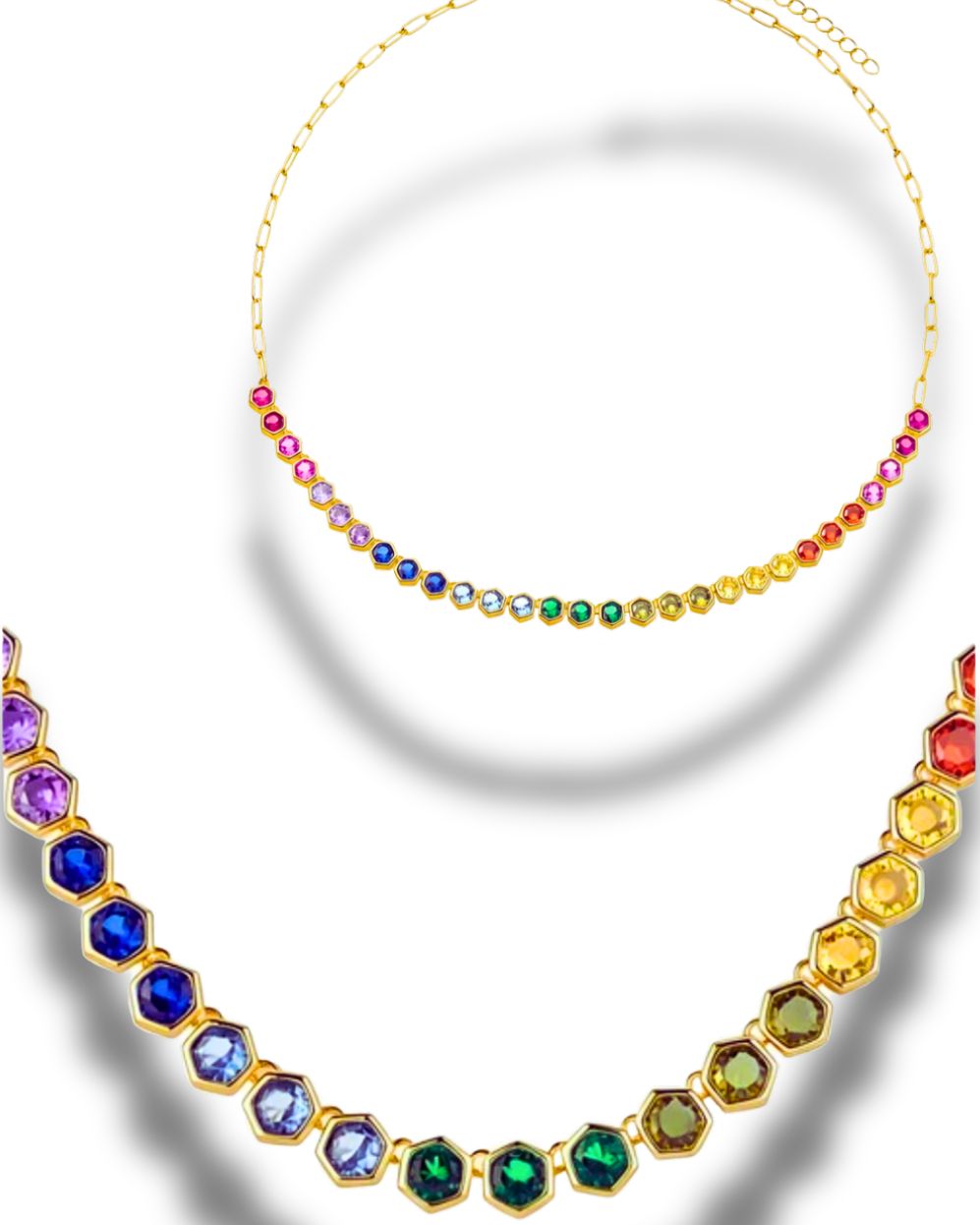 Rainbow Rombo Necklace 🌈