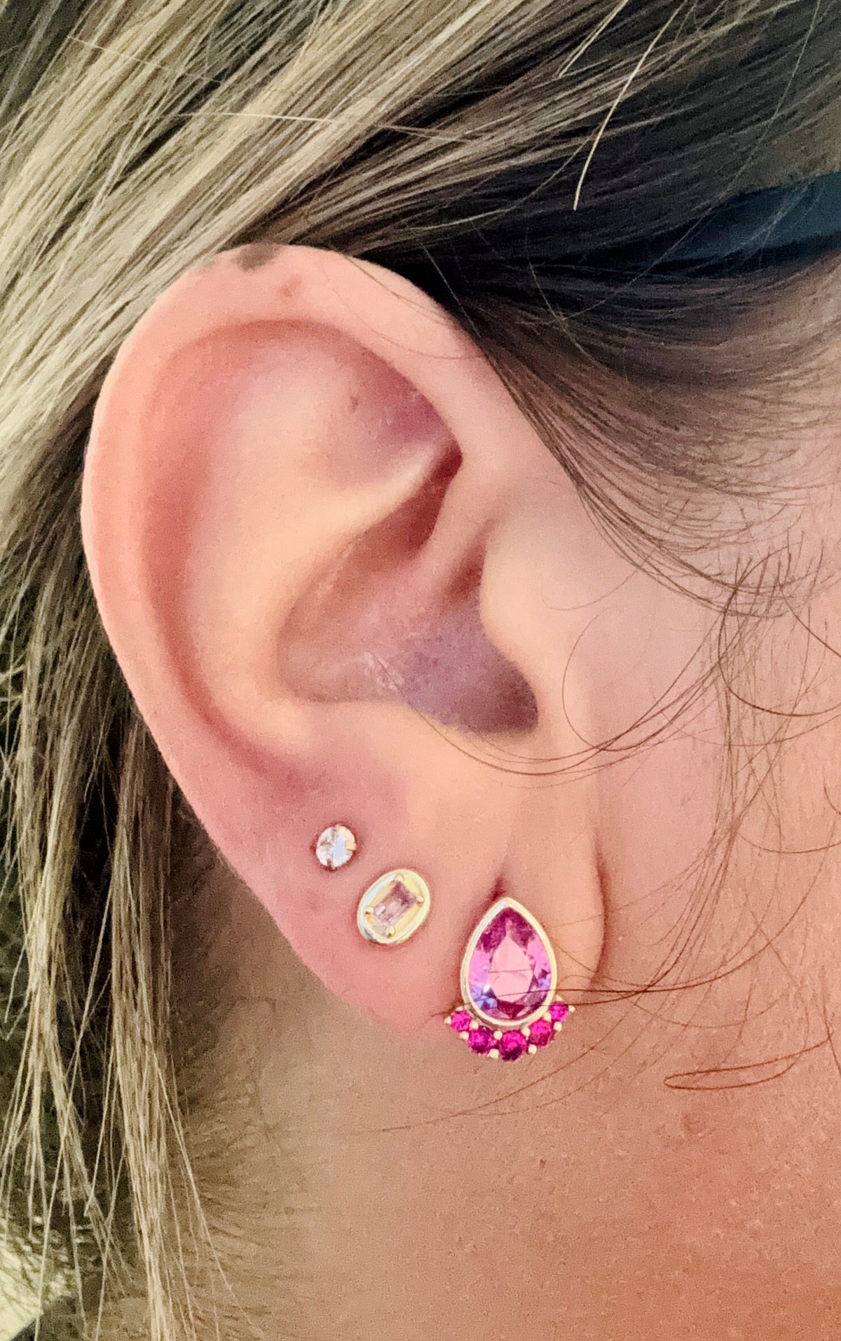 Pink Pixie Droplet Earrings