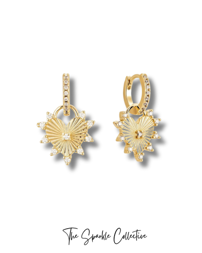 Sparkling Hearts Earrings