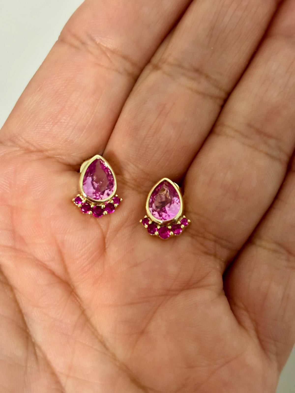 Pink Pixie Droplet Earrings