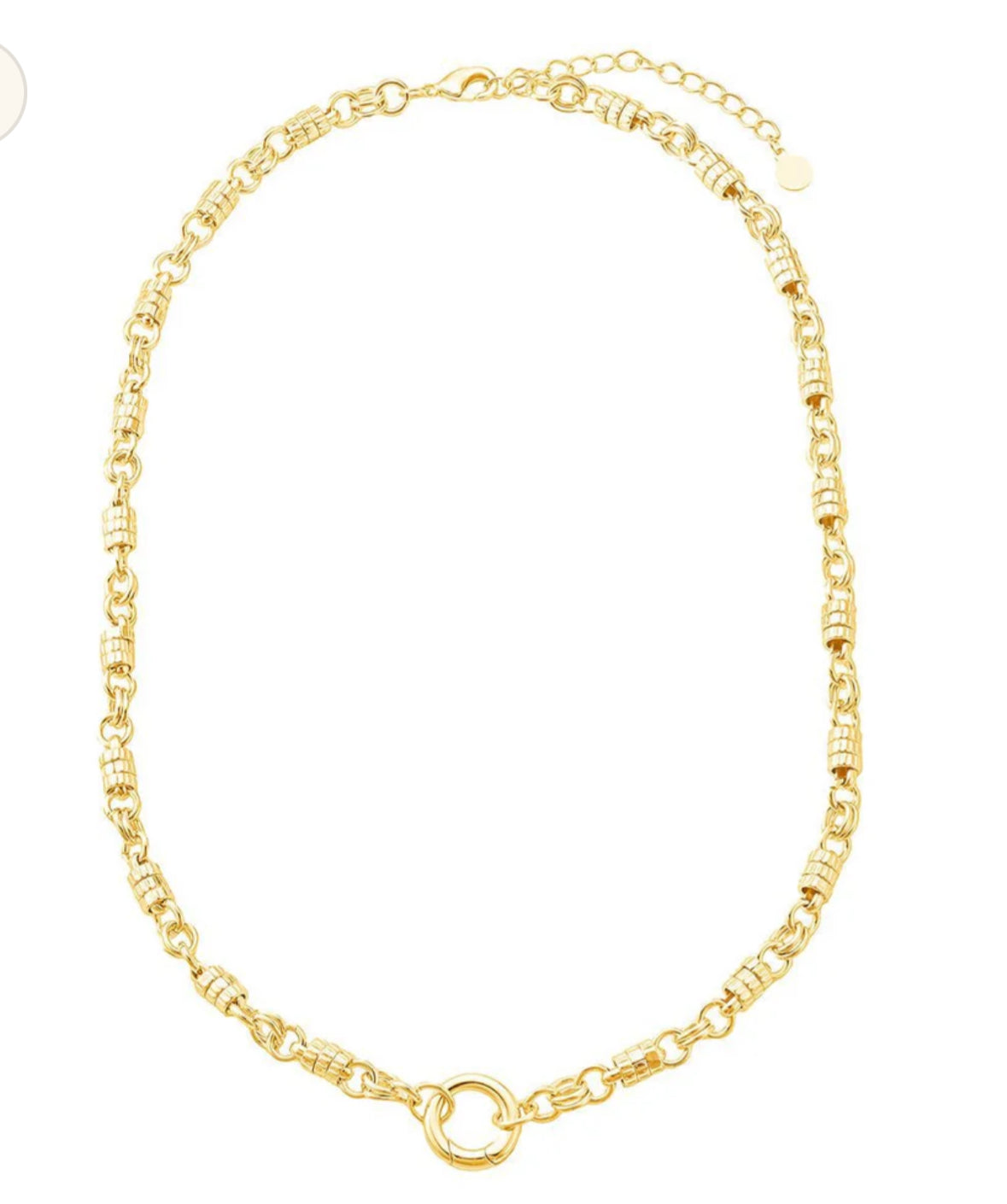 Triple Ring Clasp Necklace
