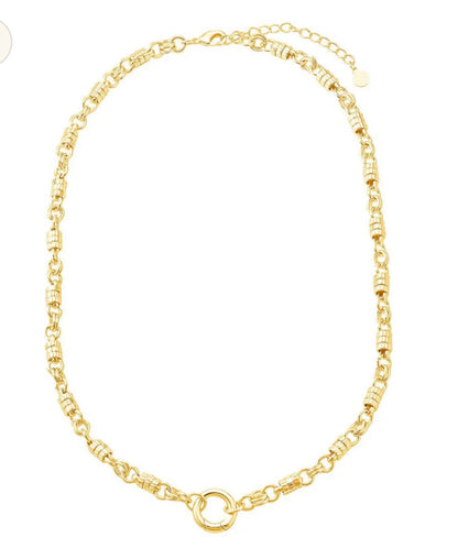 Triple Ring Clasp Necklace