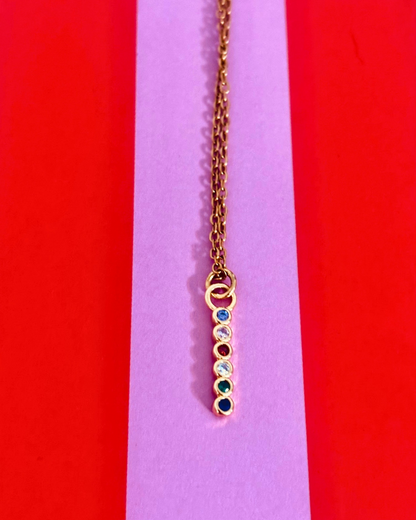 The Rainbow Bar Necklace 🌈