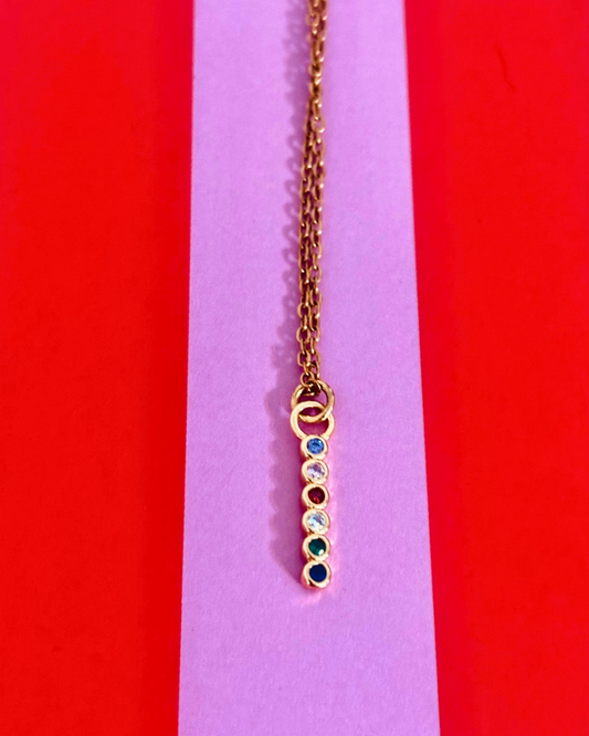 The Rainbow Bar Necklace 🌈