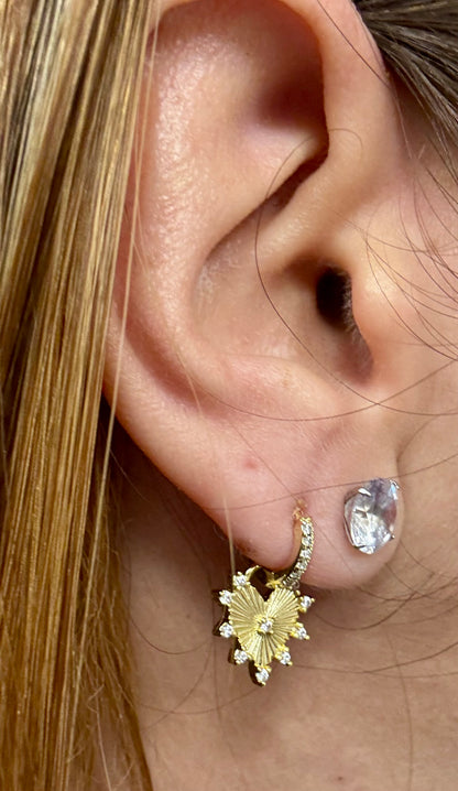 Sparkling Hearts Earrings