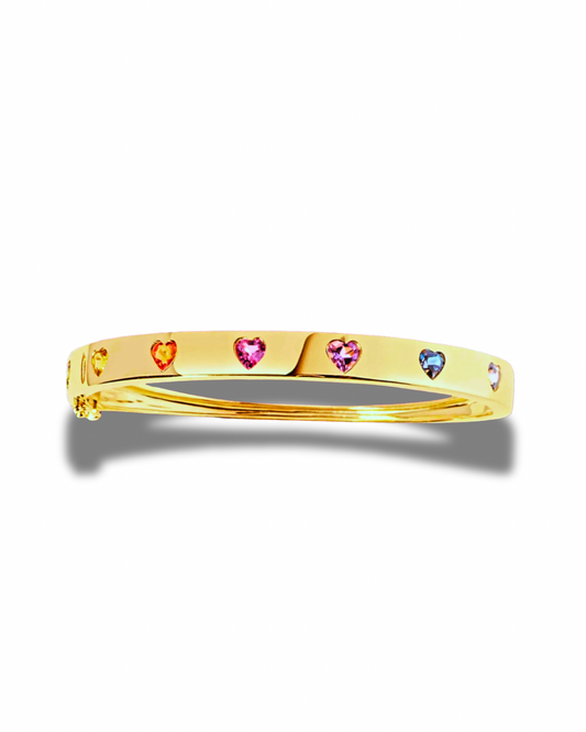 Over the Rainbow Sapphires Bangle 🌈✨