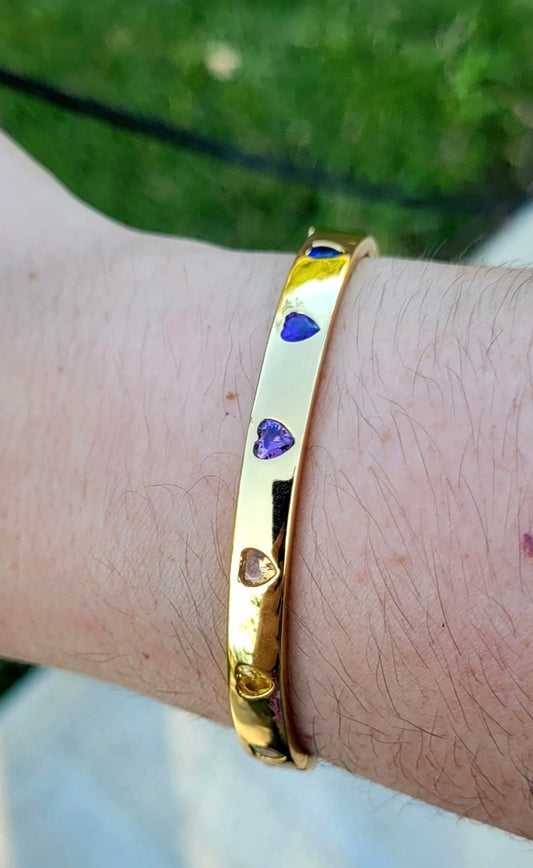 Over the Rainbow Sapphires Bangle 🌈✨