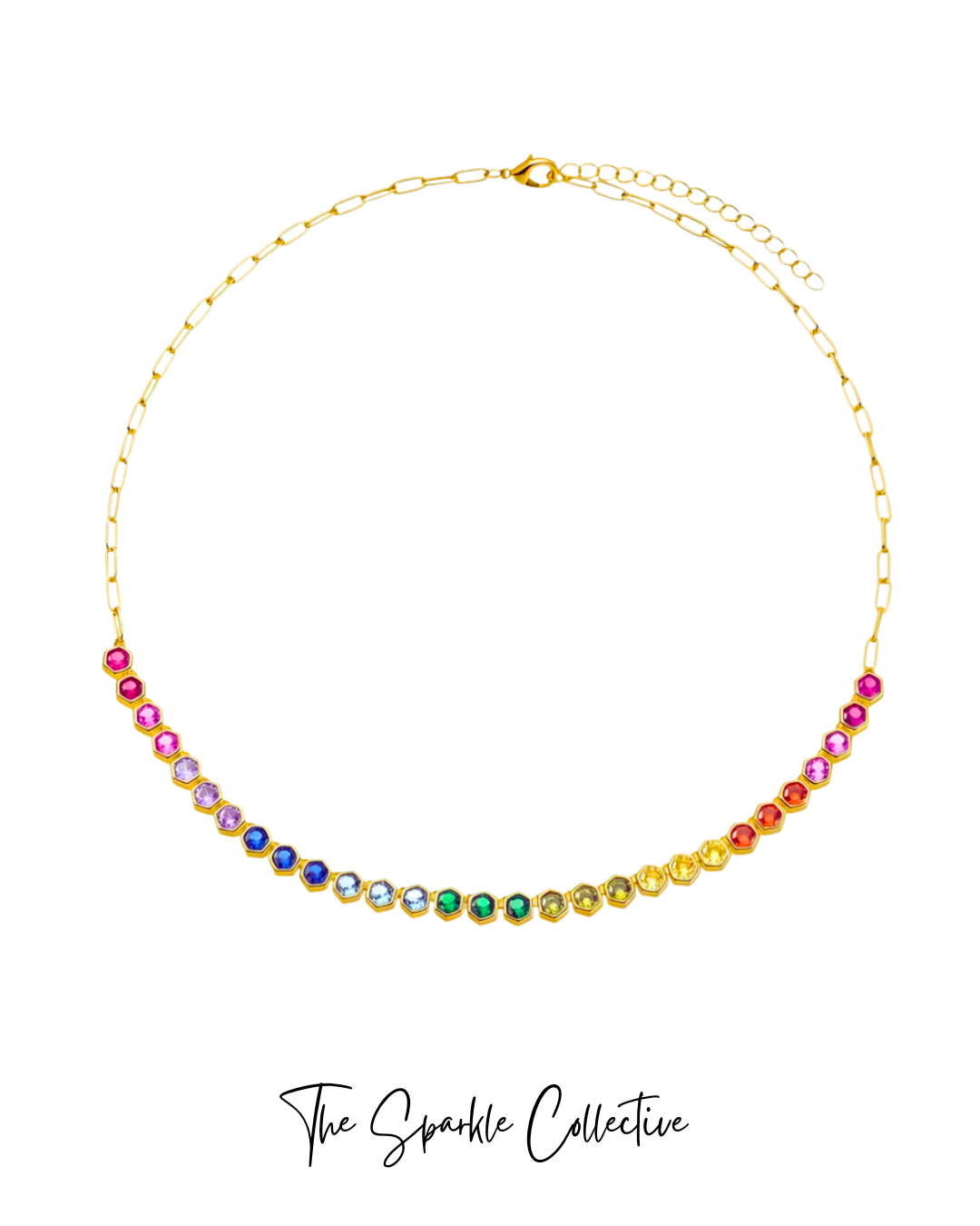 Rainbow Rombo Necklace 🌈