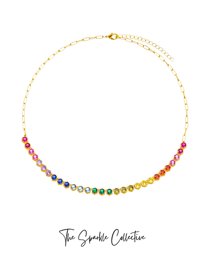 Rainbow Rombo Necklace 🌈